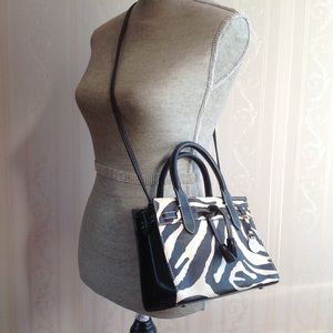 Dooney & Bourke petit zebra print purse.